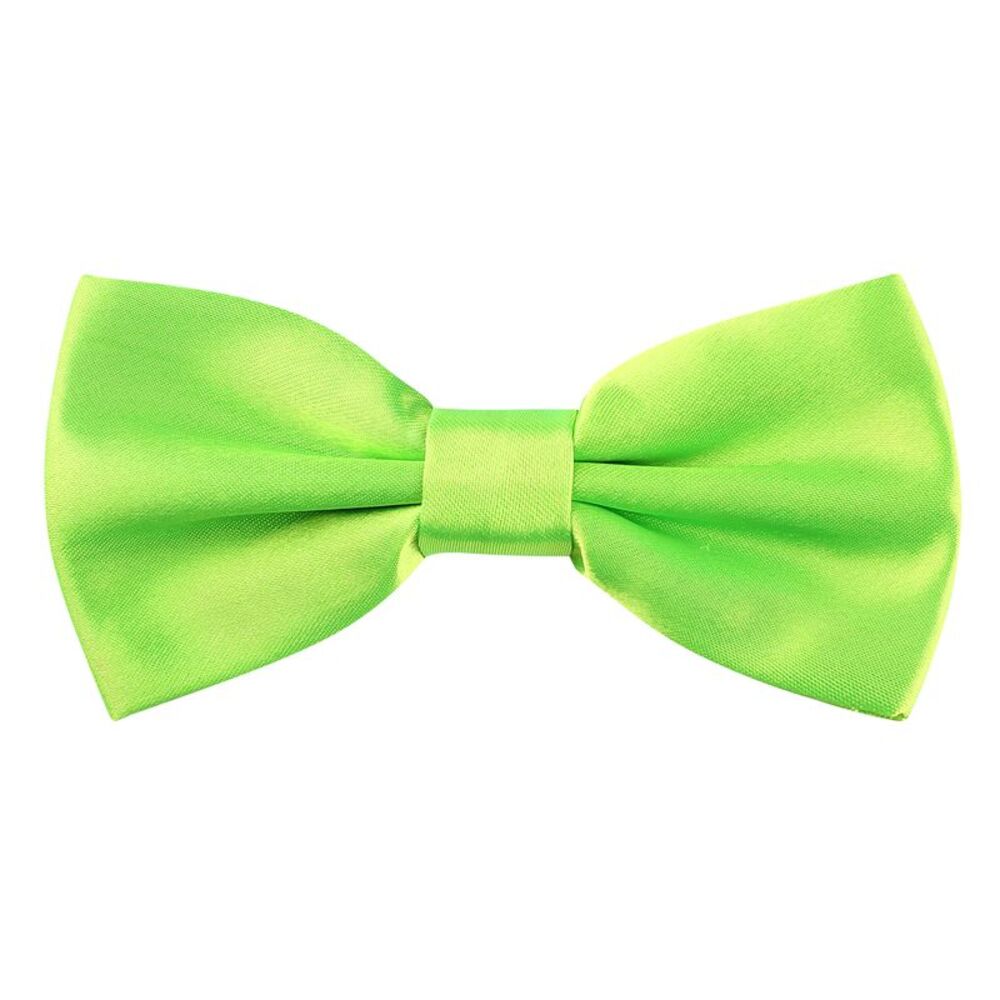 Pre-tied Solid Adjustable Bowtie Classic Tuxedo Wedding Bow Ties Light Green